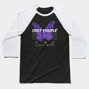 Deep Purple // Butterfly Baseball T-Shirt